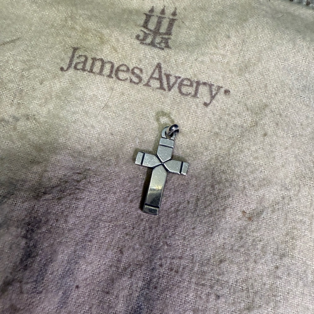 James Avery Silver Cross Jewelry Pendant